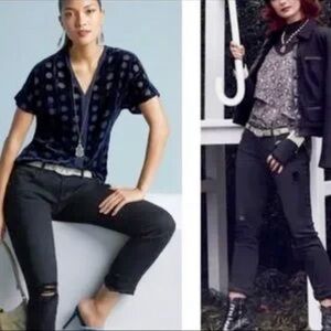 CAbi Women's Black Slim Boyfriend Jean, only wore a few times.